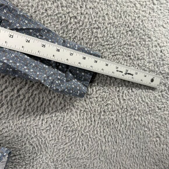 Stone Rose Shirt Men's 3 Medium Gray Trumpets Music Instrument All over Preppy - Picture 6 of 10